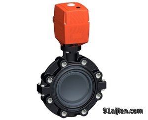 +GF+电动塑料蝶阀 143型蝶阀PVC-U