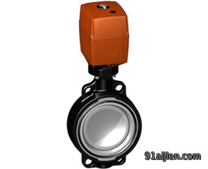 电动蝶阀 +GF+蝶阀 进口蝶阀 140型蝶阀，24V 不带手动手柄