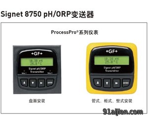 +GF+ Signet 8750 pH/ORP变送器