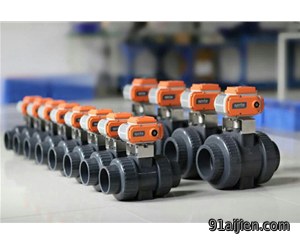 YNTO 自动阀门 电动球阀 PVC电动球阀